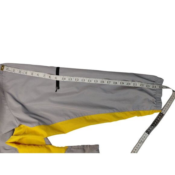 Champion Mens XXL Windbreaker Jacket Gray & Yellow - Picture 9 of 14
